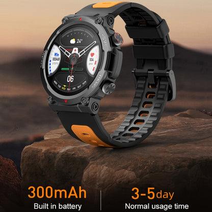 S56T Heart Rate/Blood Oxygen/Sleep Monitoring Bluetooth Call Outdoor Waterproof Smart Watch(Gold) - Smart Watches by buy2fix | Online Shopping UK | buy2fix