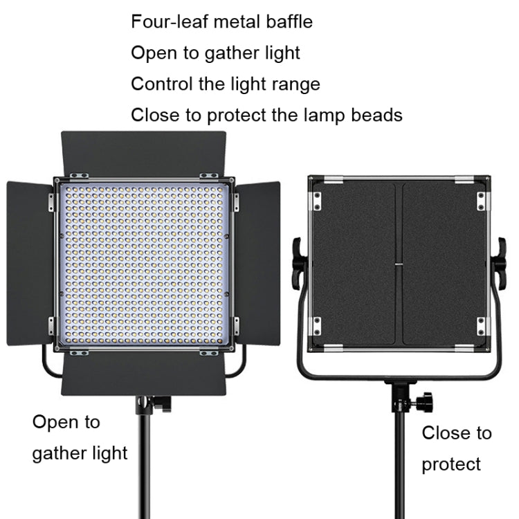 Pixel P45C RGB Dual Color Temperature Fill Light Live Photography Portable Outdoors 80W Square Soft Light(Single Lamp With Baffle+US Plug Adapter) -  by Pixel | Online Shopping UK | buy2fix