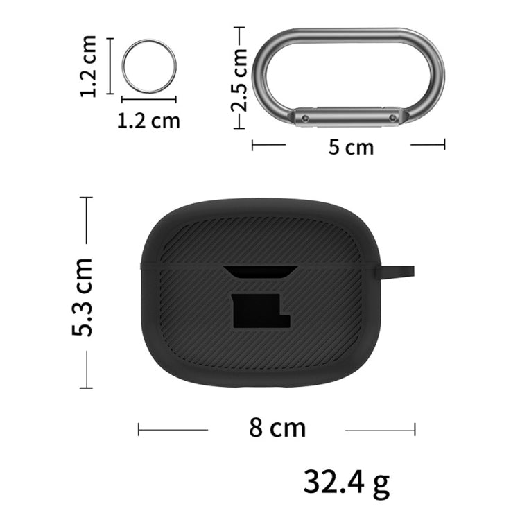 For JBL Vibe Beam Headphone Silicone Waterproof Dustproof Protective Case(Light Purple) - JBL Earphone Case by buy2fix | Online Shopping UK | buy2fix