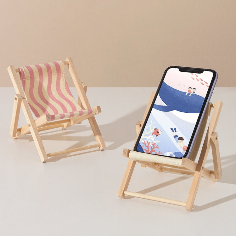 Wooden Craft Mini Desktop Ornament Photography Toys Beach Chair Phone Holder, Style: Bear - Wooden Props by buy2fix | Online Shopping UK | buy2fix