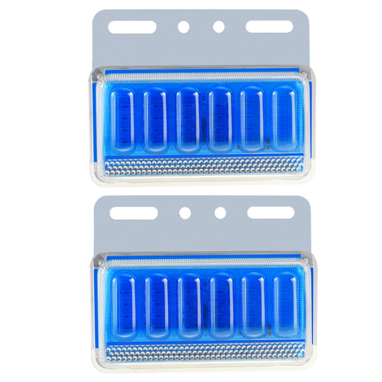 2pcs 24V Truck LED Side Light Car Strong Light Waterproof Super Bright Tire Lamp(Blue) - Clearance Lights by buy2fix | Online Shopping UK | buy2fix