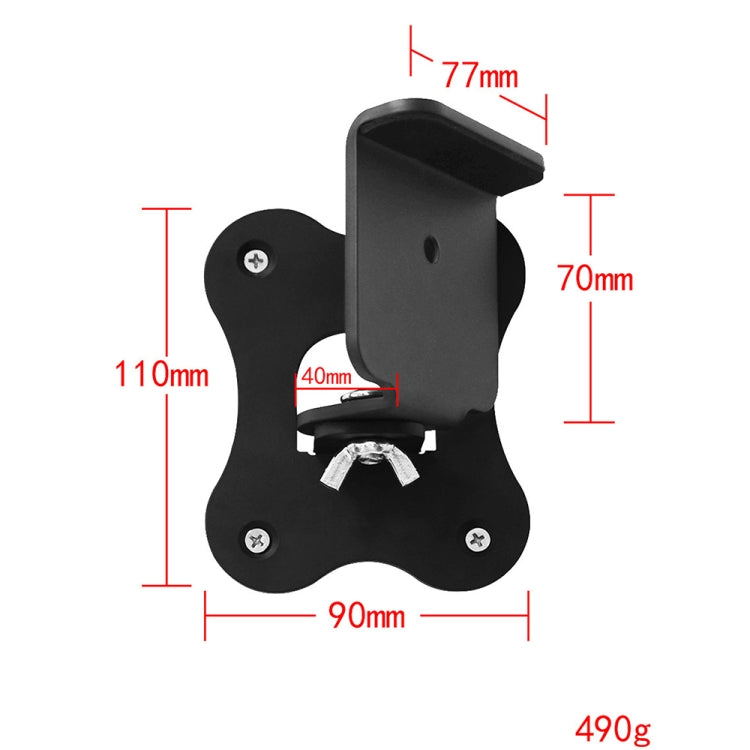 For Samsung HW-Q990B Home Bluetooth Speaker Metal Wall Mount Bracket(Black) - Speaker Bracket by buy2fix | Online Shopping UK | buy2fix