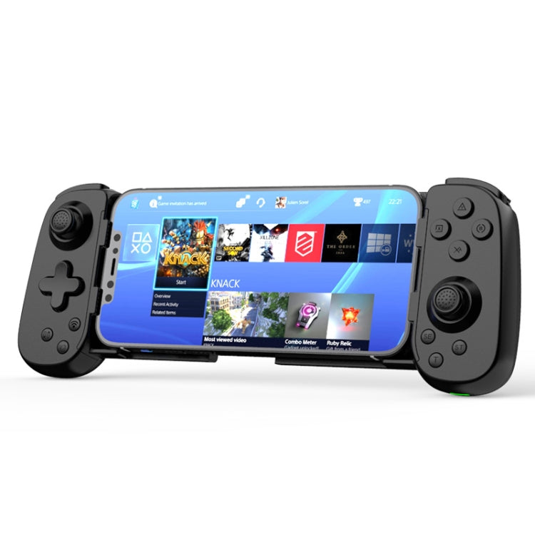 D6  Bluetooth Retractable Gamepad Dual Hall Six-Axis Somatosensory For Android/IPhone /Switch(White Black) - Gamepads by buy2fix | Online Shopping UK | buy2fix