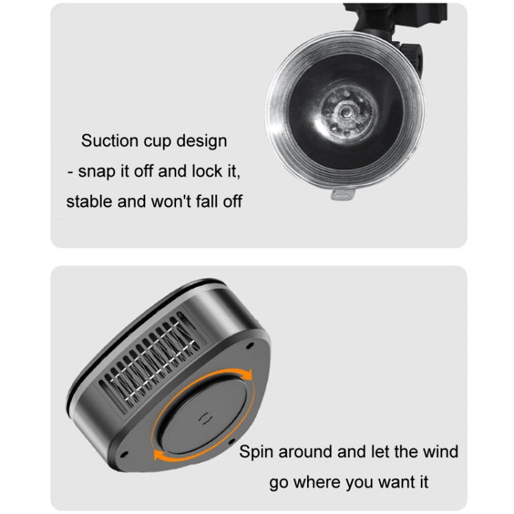 Winter Car Triangle Heater Defrost Electric Heater, Style: 12V Suction Cup - Heating & Fans by buy2fix | Online Shopping UK | buy2fix