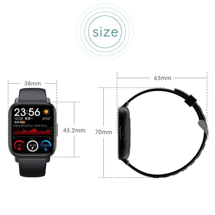 QS16Pro 1.83 inch Heart Rate / Blood Pressure Monitoring Waterproof Sports Smart Watch(Blue) - Smart Watches by buy2fix | Online Shopping UK | buy2fix