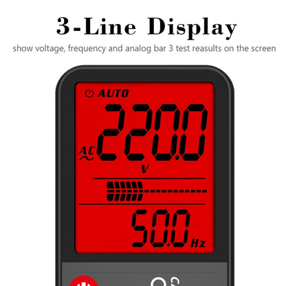 BSIDE ADMS7 Smart Thin Digital Multimeter Counts DC AC Voltmeter, Model: Charging Model With Tool Package - Digital Multimeter by BSIDE | Online Shopping UK | buy2fix