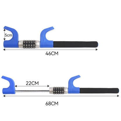 Car Anti-Theft Steering Wheel Retractable Adjustable Code Lock(Red) - Steering Wheel Locks by buy2fix | Online Shopping UK | buy2fix