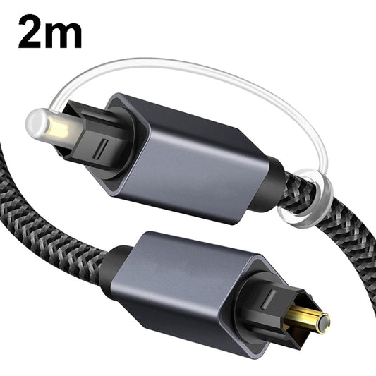 2m Digital Optical Audio Output/Input Cable Compatible With SPDIF5.1/7.1 OD5.0MM(Gray) - Audio Optical Cables by buy2fix | Online Shopping UK | buy2fix