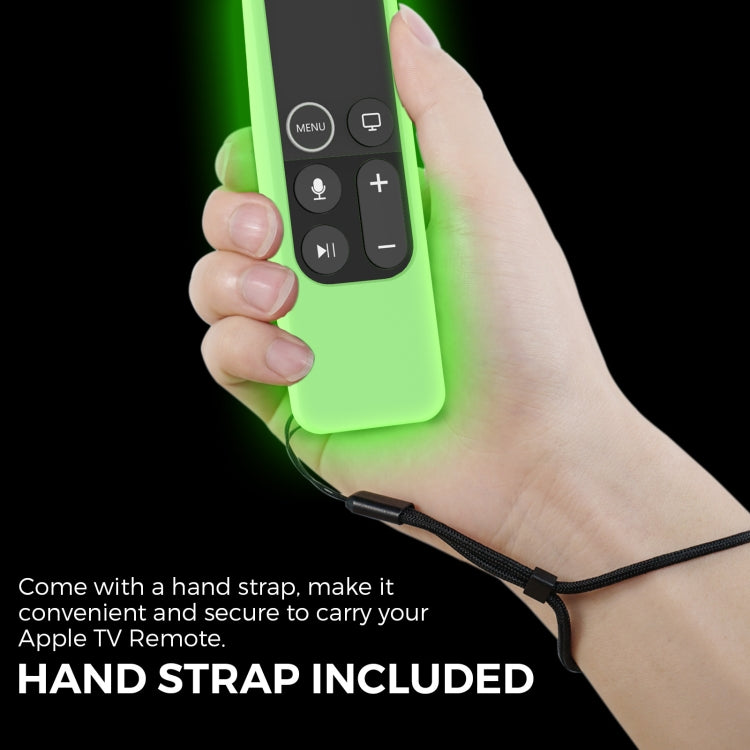 For Apple TV HD / 4K+AirTag AhaStyle PT175 Remote Control Tracker 2 In 1 Silicone Protective Cover(Luminous Green) - Remote Control Covers by AhaStyle | Online Shopping UK | buy2fix