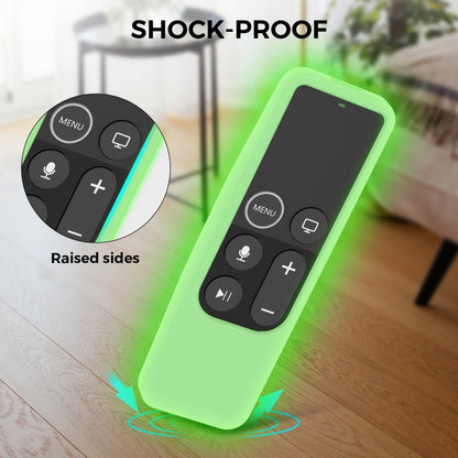 For Apple TV HD / 4K+AirTag AhaStyle PT175 Remote Control Tracker 2 In 1 Silicone Protective Cover(Luminous Green) - Remote Control Covers by AhaStyle | Online Shopping UK | buy2fix