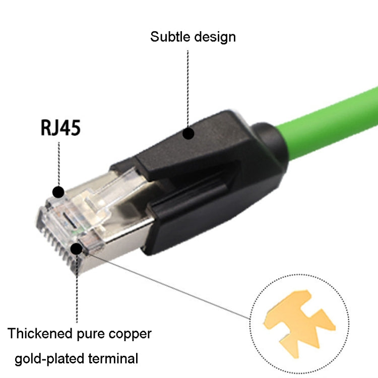 30m CAT6 Double Shielded Gigabit Industrial Cable Vibration-Resistant And Highly Flexible Drag Chain Cable - Lan Cable and Tools by buy2fix | Online Shopping UK | buy2fix