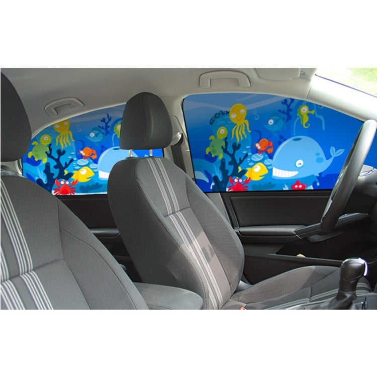 Car Cartoon Magnetic Sunshade Sunscreen Telescopic Collapsible Sunshield, Size:Driving(Rabbit) - Window Foils & Solar Protection by buy2fix | Online Shopping UK | buy2fix