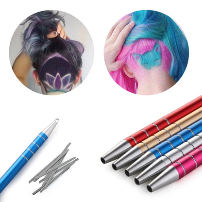 2 PCS Carving Pen Magic Engraving Hair Style Razor Pen Oil Head Nicked Tattoo Pen Scraper - Hair Trimmer by buy2fix | Online Shopping UK | buy2fix