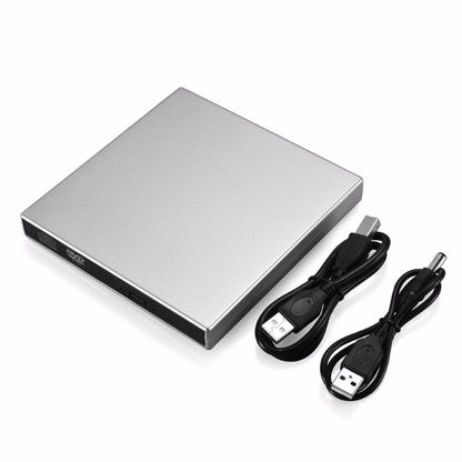 USB 2.0 Portable Ultra Slim External Slot-in DVD-RW CD-RW CD DVD ROM Player Drive for PC - Computer & Networking by buy2fix | Online Shopping UK | buy2fix