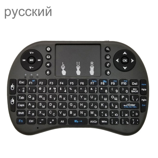 Support Language: Russian i8 Air Mouse Wireless Keyboard with Touchpad for Android TV Box & Smart TV & PC Tablet & Xbox360 & PS3 & HTPC/IPTV - MINI PC Accessories & Gadgets by buy2fix | Online Shopping UK | buy2fix