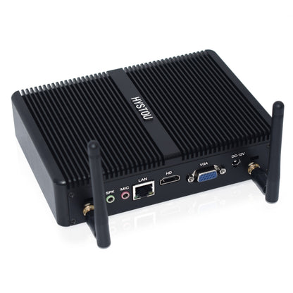 HYSTOU H2 Windows / Linux System Mini PC, Intel Core I3-7167U Dual Core Four Threads up to 2.80GHz, Support mSATA 3.0, 8GB RAM DDR4 + 256GB SSD 500GB HDD (Black) - Computer & Networking by HYSTOU | Online Shopping UK | buy2fix