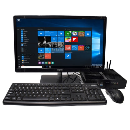 HYSTOU P05B-I7-5500U-2C Fanless Mini PC Intel Core i7 5500u Processor Quad Core up to 2.4GHz, RAM: 8G, ROM: 256G, Support Win 7 / 8 / 10 / Linux(Black) - Barebone Mini PCs by HYSTOU | Online Shopping UK | buy2fix