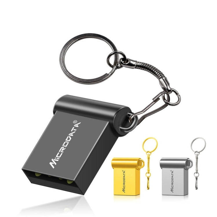 MiCRODATA 8GB USB 2.0 Computer and Car Two-use Mini U Disk (Black) - USB Flash Drives by MiCRODATA | Online Shopping UK | buy2fix