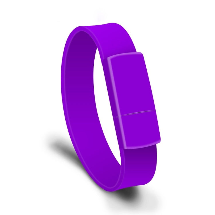 MicroDrive 32GB USB 2.0 Fashion Bracelet Wristband U Disk (Purple) - Computer & Networking by MicroDrive | Online Shopping UK | buy2fix