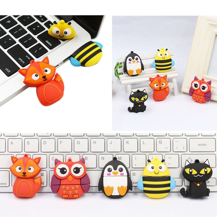 MicroDrive 4GB USB 2.0 Creative Cute Fox U Disk - USB Flash Drives by MicroDrive | Online Shopping UK | buy2fix